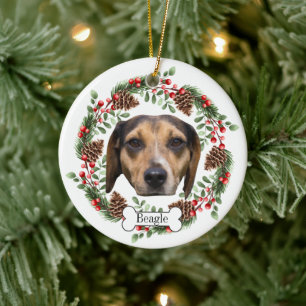 beagle dog  Personalised Pet Ornament