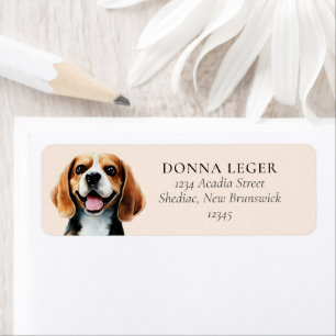Beagle Dog Personalized Address