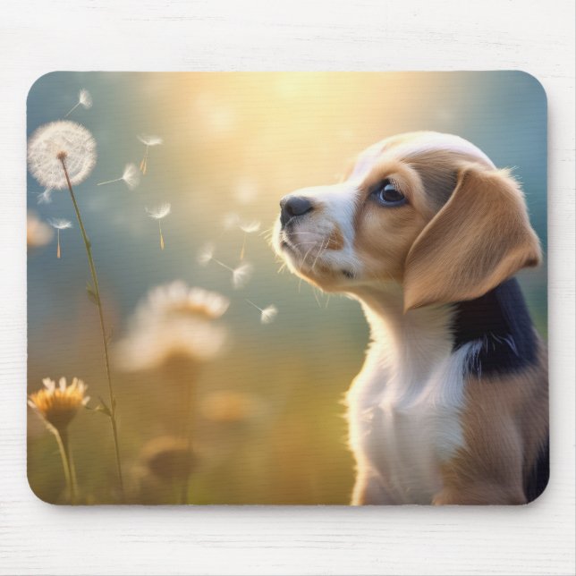 Beagle Dog Pet Animal Tranquil Peaceful Mouse Mat (Front)