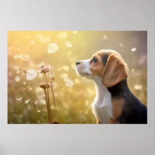 Beagle Dog Pet Animal Tranquil Peaceful Poster