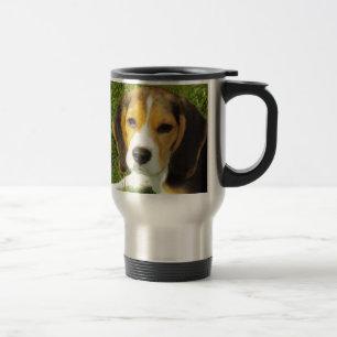Beagle Dog Pet Animals Peace Love Travel Mug