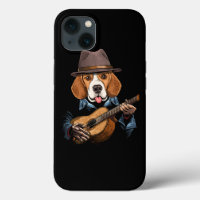 Beagle Dog Playing Guitar Pet Beagle Dog Lover Gui