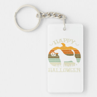 Beagle Dog Pumpkin Halloween Costume Dog Lover Key Ring
