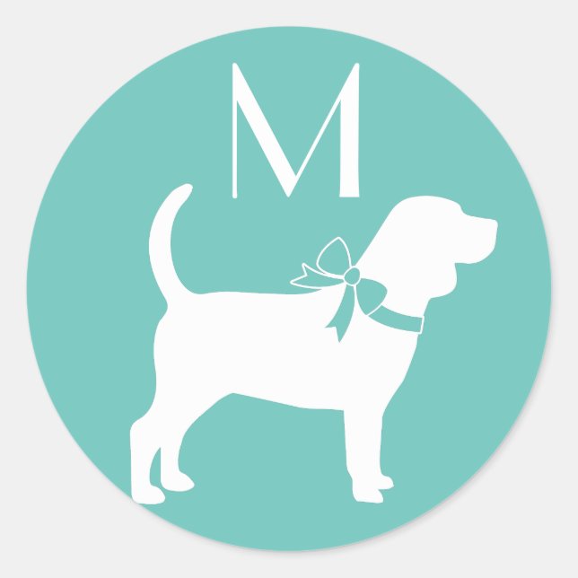 Beagle Dog Puppy Classic Round Sticker (Front)