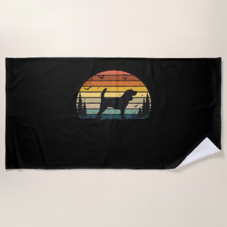 Beagle Dog Retro Vintage Classic T-Shirt Beach Towel