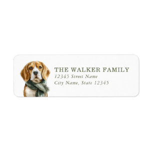 Beagle Dog Return Address Labels