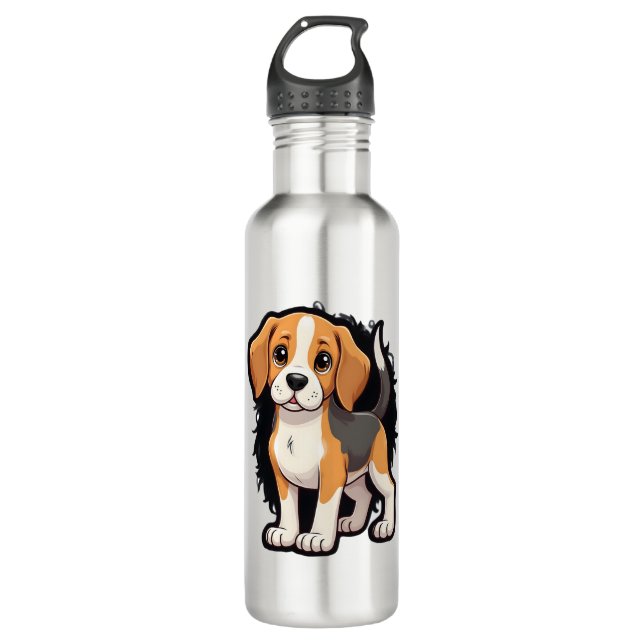 Beagle Dog T Shirt 710 Ml Water Bottle (Front)