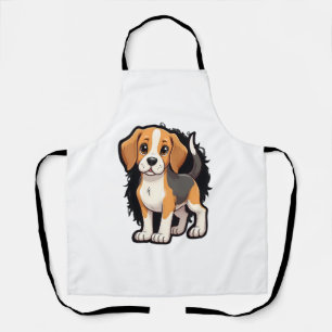 Beagle Dog T Shirt Apron