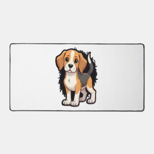 Beagle Dog T Shirt Desk Mat