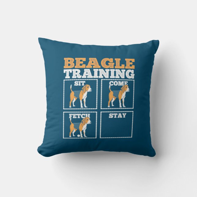 Beagle Dog Training Dog Cushion (Front)