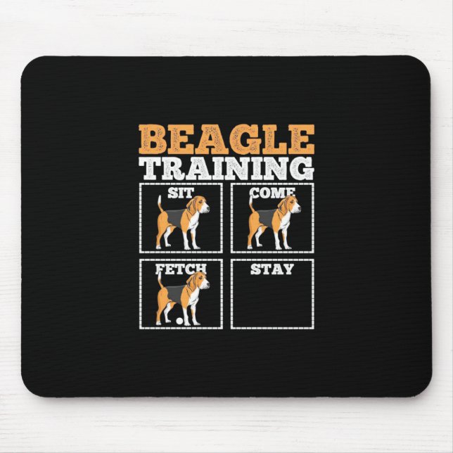 Beagle Dog Training Dog Mouse Mat (Front)