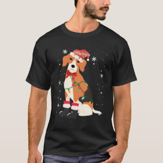 Beagle Dog Tree Xmas Mum Dad Gifts For Christmas T-Shirt