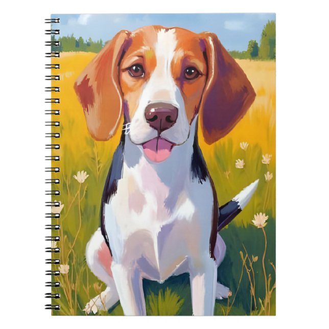 Beagle | Dog Watercolor Pet Painting Notebook (Front)