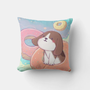 Beagle & Donuts Cushion