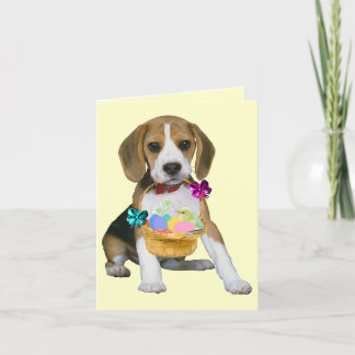 Beagle Easter - Customised Holiday Card