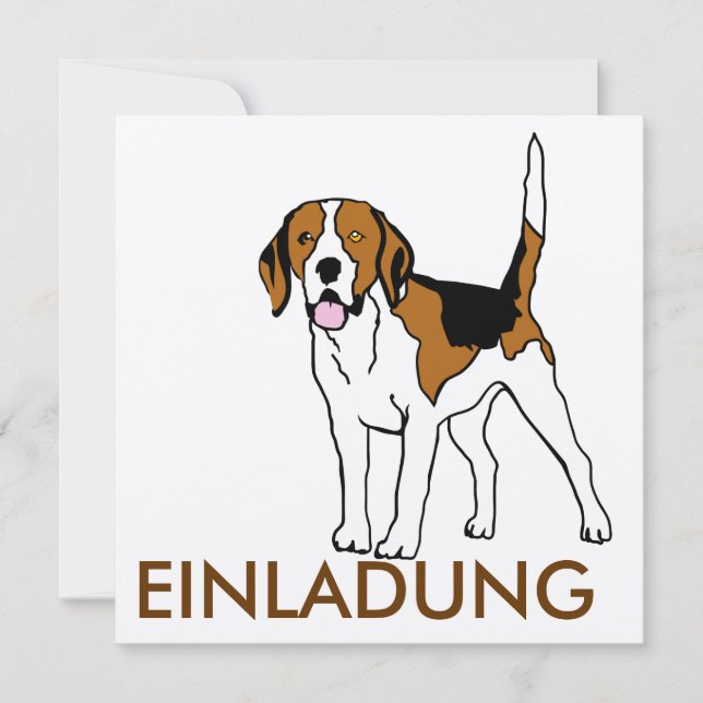 Beagle EINLADUNG Invitation (Front)