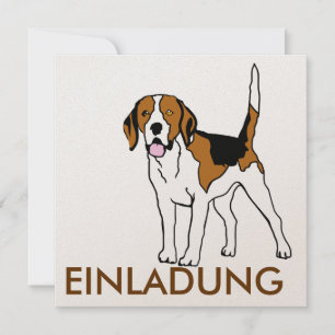 Beagle EINLADUNG Invitation