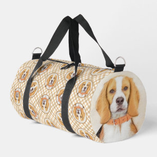 Beagle English Painting Tri Tricolor Cute Dog Art Duffle Bag