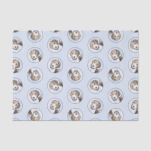 Beagle English Painting Tri Tricolor Cute Dog Art Tissue Paper