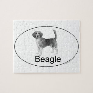 Beagle Euro-type Jigsaw Puzzle