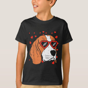 Beagle Face Heart Gles Cute Valentines Day Dog Lov T-Shirt