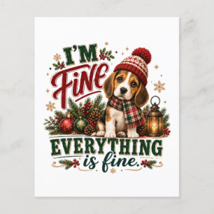 Beagle Fine Everything Is Fine Flyer