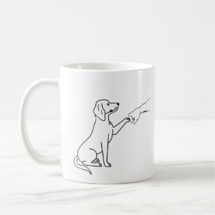Beagle Fist Bump Dog Lover Gift Funny Beagle Coffee Mug