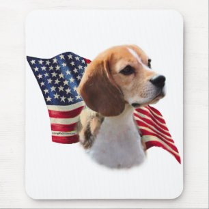 Beagle Flag Mouse Mat