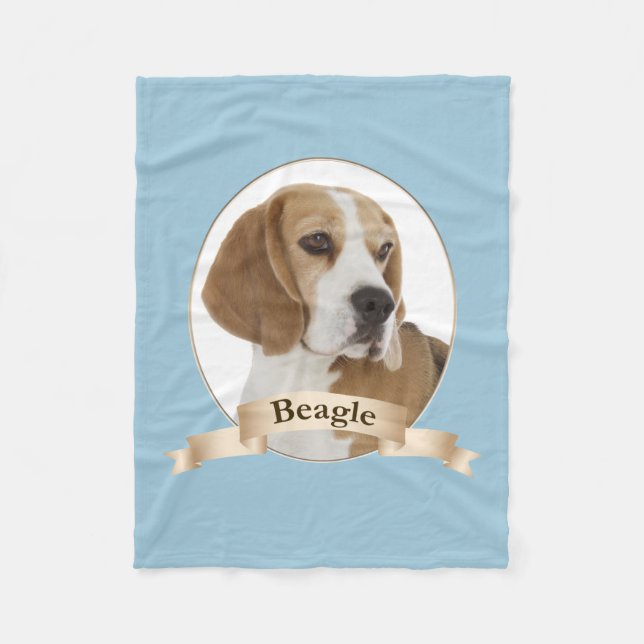 Beagle Fleece Blanket (Front)