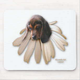 Beagle Flower Mousepad