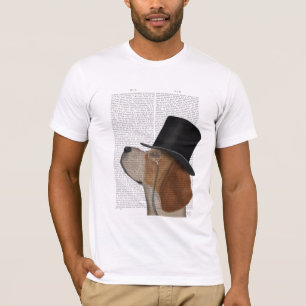 Beagle, Formal Hound and Hat T-Shirt