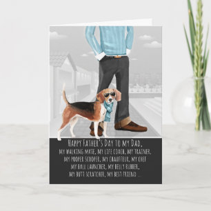 Beagle from the Dog Father's Day Funny Card