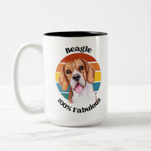 Beagle funny quote Two-Tone Coffee Mug