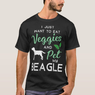 Beagle Funny Vegan Dog Lover Owner Xmas Birthday G T-Shirt
