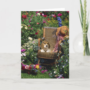Beagle Garden Card