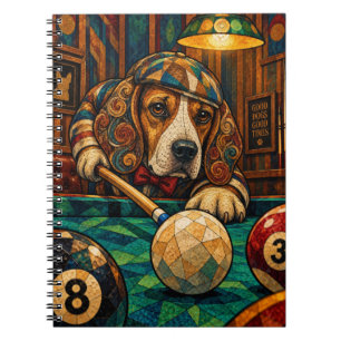 Beagle, Geometric Mosaic Notebook