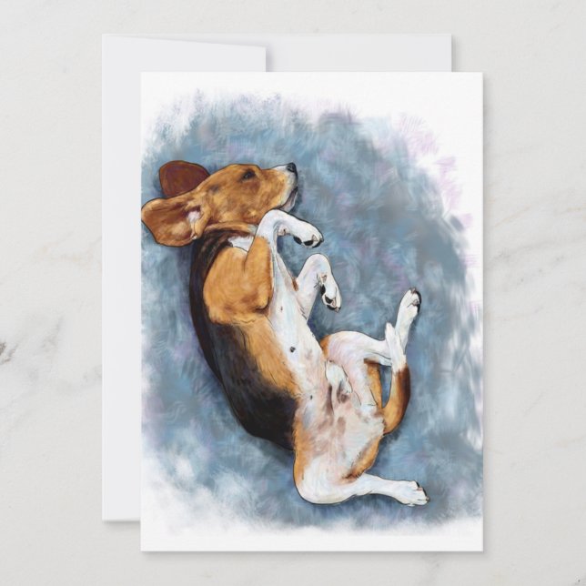 Beagle Gift, Dog Lover Gift, Dog Owner Gift Idea Holiday Card (Front)