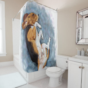 Beagle Gift, Dog Lover Gift, Dog Owner Gift Idea Shower Curtain
