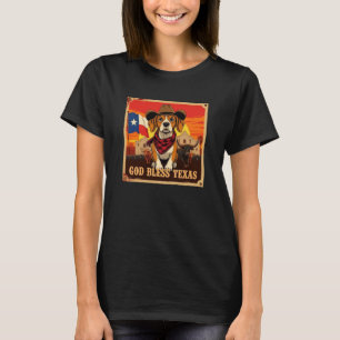 Beagle God Bless Texas T-Shirt