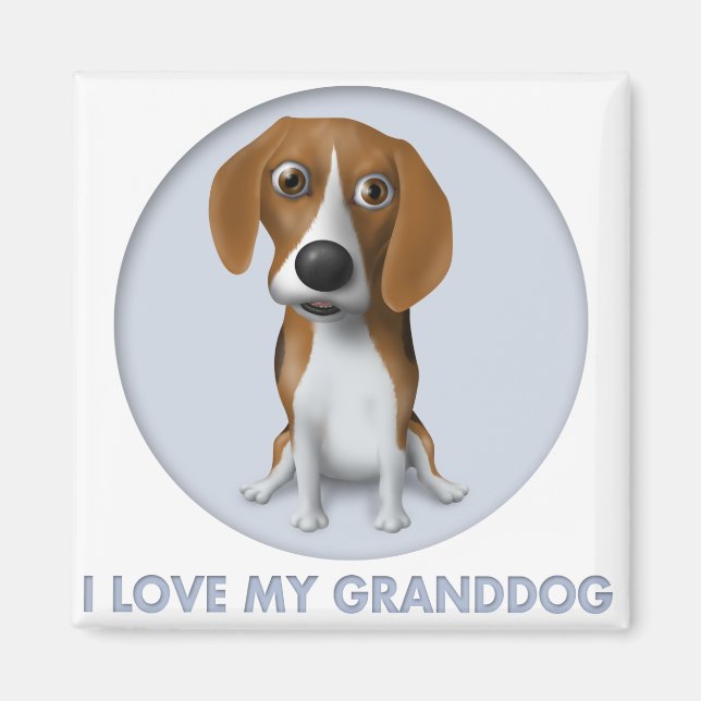 Beagle Granddog Magnet (Front)