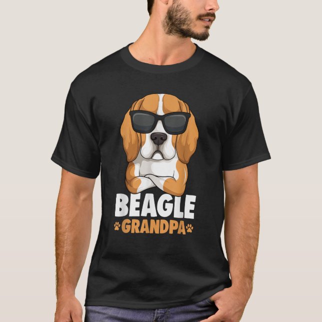 Beagle Grandpa Dog  for Men T-Shirt (Front)
