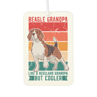 beagle grandpa like a regular grandpa but cooler - car air freshener