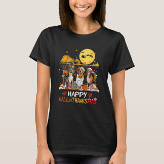 Beagle Hallothanksmas Halloween Thanksgiving T-Shirt