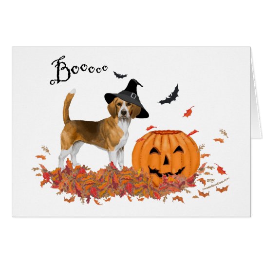 Beagle Halloween Card