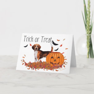 Beagle Halloween Card