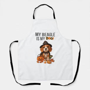 Beagle Halloween Costume  My Beagle is My Boo Dog  Apron