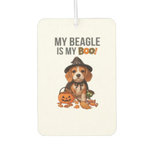 Beagle Halloween Costume My Beagle is My Boo Dog Car Air Freshener