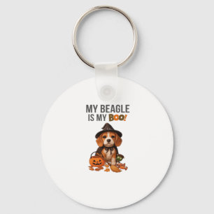 Beagle Halloween Costume  My Beagle is My Boo Dog  Key Ring