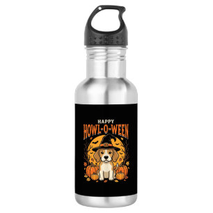 Beagle Halloween Howl-O-Ween Dog Pumpkin Design_1 532 Ml Water Bottle