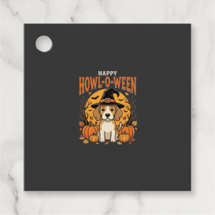 Beagle Halloween Howl-O-Ween Dog Pumpkin Design_1 Favour Tags
